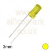 LED - 3MM Yellow flat top