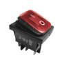 Włącznik kołyskowy KCD4-R 16A 250V podwójny on-on czerwony hermetyczny IP65