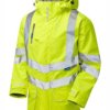 Coat Storm Hi Vis Yellow Breathable PU