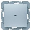 KNX Przycisk pojedynczy płaski RF quicklink alu mat B.7 85655283