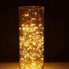 Lampki choinkowe na druciku 20 LED na baterie-białe ciepłe