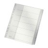 Leitz 12810000 Index A4 Oversized Grey 31 Dividers Polypropylene