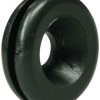Grommet, cable Ø 5 mm, PVC, black, 633-04010