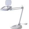 Lampa x80 LED z lupą 174mm 3D biała ZD-142B