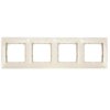 Ramka poczwórna kremowa DR4/41 Kontakt Simon54