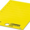 PVC device marker, (L x W) 14.9 x 26.9 mm, yellow, carrier card with 27 pcs, 0828893