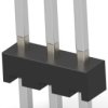 Pin header, 3 pole, pitch 2.54 mm, straight, black, 5-146278-3
