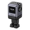 Ugreen Uno RG Robot GaN X688 45515B 100W szybka ładowarka sieciowa z 3 gniazdami USB-C PD oraz USB