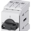 Rozłącznik główny 3P 32A 11,5kW AC23A 400V montaż modułowy pokrętło czarne piórkowe 3LD3230-0TK11