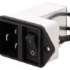 Złącze Zasilające Ac Gniazdo Męskie 16A 250Vac Iec 60320 Ec12.2101.001