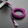 Adafruit Pink and Purple Woven USB A to USB C Cable - 2 meters long