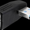 65342 USB 3.0 plug-socket, 270° angle, horizontal
