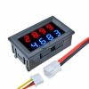 Geekcreit® DC 100V 10A 0,28 calowy Mini cyfrowy woltomierz Amperomierz 4-binarny 5-przewodowy miernik napięcia prądu z podwójnym