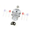 Sparkfun Day of the Geek - Soldering Badge Kit (White with Black Silk Screen)