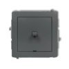 DECO Mechanizm łącznika schodowego w stylu amerykańskim (jeden klawisz bez piktogramu) grafitowy mat 28DWPUS-3.1
