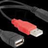 65306 Y cable 2 x USB 2.0 Type-A male > 1 x USB 2.0 Type-A female 20 c