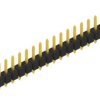 Pin header, 20 pole, pitch 2.54 mm, straight, black, 10053824