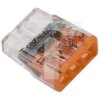 Szybkozłączka 3x 0,5-2,5mm2 na drut 450V/24A ORYGINALNA woreczek 10szt. 2273-203