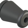Cable grommet, cable Ø 4 mm, L 17.5 mm, PVC, black, 3458CA01
