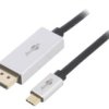 Usbc-Dp-3M Adapter Displayport 1.4, Hdcp 2.2 Displayport Wtyk, Usb C Wtyk