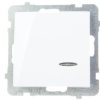 AS Łącznik pojedynczy z podświetleniem biały ŁP-1GS/m/00