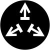 Button plate, round, symbol liberate, for pushbutton, 218269