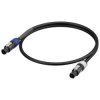 Neutrik 1036398 Essential Series Current Cable Black 1.00 m Reliable
