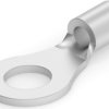 Uninsulated ring cable lug, 0.3-1.42 mm², AWG 22 to 16, 4.17 mm, M4, metal, 8-34111-1