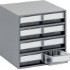 Treston 0840-1 produkt uniwersalny Szafka z szufladami do sztaplowania (S x W x G) 400 x 395 x 400 mm szary błyszczący,