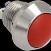 22033 Push Button for Installation 12 mm 2 x Screw Terminal red