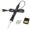Zestaw do lutowania 80W lutownica cyfrowa LCD + podstawka + 5 grotów