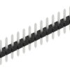 Pin header, 15 pole, pitch 2 mm, straight, black, SLY108115Z