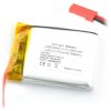 Akumulator Li-Pol Akyga 650mAh 1S 3,7V - złącze JST-BEC + gniazdo - 40x30x6mm