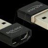 65680 Adapter HDMI-A female > USB Type-A male black
