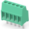 PCB terminal, 5 pole, pitch 2.54 mm, AWG 30-16, 10 A, cage clamp, green, 282834-5