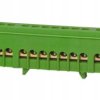 Listwa zerowa 12-modułowa 12x16mm² - zielona F2.0259