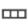 DECO Ramka 3 potrójna uniwersalna - beton (ramka: antracytowa: spód: czarny) antracyt 11-12-DRB-3 KARLIK