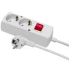 Przedłużacz Z Wyłącznikiem 2-Gniazda Z/U Schuko 16A 3M /H05vv-F 3X1,5/ Biały...