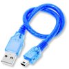 Kabel USB A/B 30cm 0.3m niebieski do Arduino UNO MEGA 2560 i drukarek