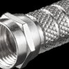 51851 F-connector, for 5.2 mm diameter coaxial cable, screw-on connect