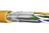 Przewód sieciowy DRAKA 1001036-00250DW, CAT 7, S/FTP, 4 x 2 x 0.25 mm², pomarańczowy, Produkty w metrach bieżących