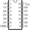 6-ch, 4.5-V to 5.5-V inverters with TTL-compatible CMOS inputs | D | 14 | -55 to 125