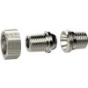 Double threaded nipple, L 85 mm, 25 bar, brass, nickel-plated, for pipe systems, 136566