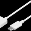 45563 USB 2.0 cable, A male auf C male, 1 m, white