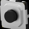 Short-stroke pushbutton, 1 Form A (N/O), 50 mA/12 VDC, unlit , actuator (black), 1.6 N, SMD, 2337245-3