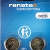 CR2325 Lithium-Knopfzelle, 3 V, 190 mAh, 23 x 2,5 mm, 2er-Pack