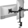 Uchwyt biurkowy przegubowy na 2 monitory Spacetronik SPA-120