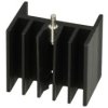 Radiator; V7142/2-1p; z otworem; z pinem do druku; czerniony; 20mm; H; 15K/W; 23mm; 16mm