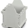 Plastic housing lower part, (L x W x H) 107.3 x 90.4 x 99 mm, light gray, IP20, 2200279