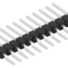 Pin header, 12 pole, pitch 2.54 mm, straight, black, 10050499